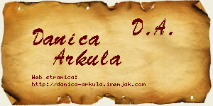 Danica Arkula vizit kartica